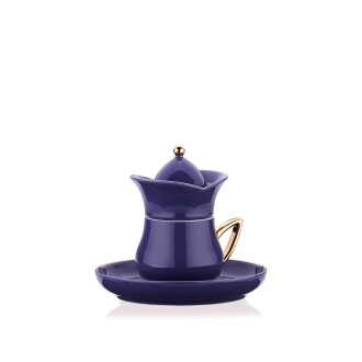 Korkmaz Lalezar Collection 2li Lila Kahve Fincan Takımı A8778-2 - Korkmaz