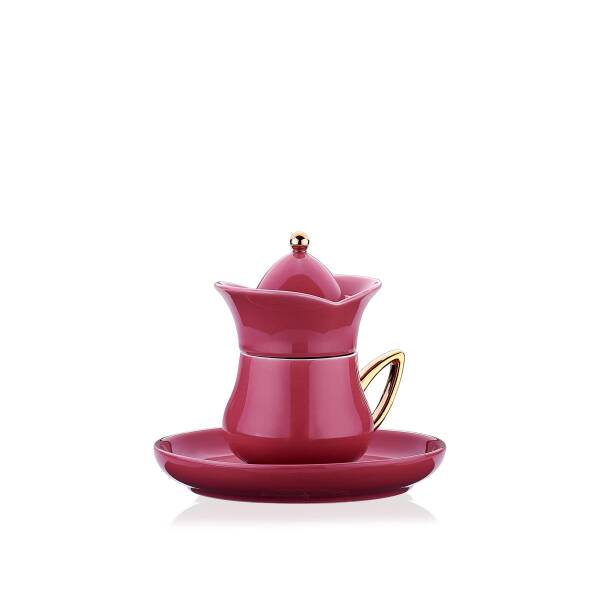 Korkmaz Lalezar Collection 2li Pembe Kahve Fincan Takımı A8778-3 - 1