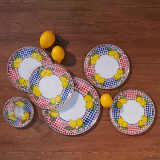 Korkmaz Limonetta Cam Collection 7li Tabak Seti A8739-2 - 2