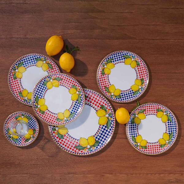 Korkmaz Limonetta Cam Collection 7li Tabak Seti A8739-2 - 2