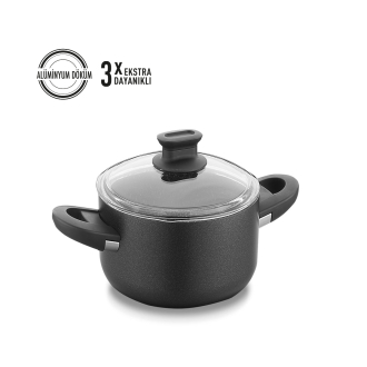 Korkmaz Lina 20x10.5 cm Siyah Tencere A2871 - Korkmaz