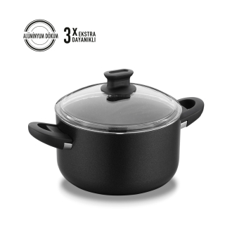 Korkmaz Lina 30x15 cm Siyah Tencere A2876 - Korkmaz