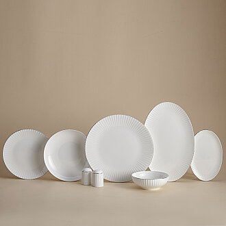 Korkmaz Lina Collection 53 Parça Platin Yemek Takımı A8195 - Korkmaz