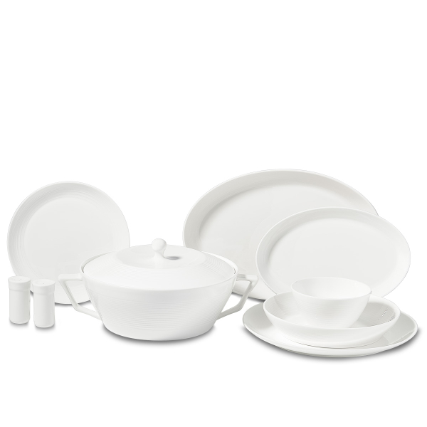 Korkmaz Lines Collection 58 Parça Yuvarlak Yemek Takımı A8265 - 1