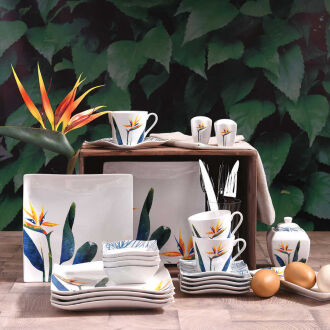 Korkmaz Link Collection 28 Parça Kare Kahvaltı Takımı A8585 - Korkmaz (1)