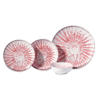 Korkmaz Lora Collection 16 Parça Yemek Takımı Pembe - 1