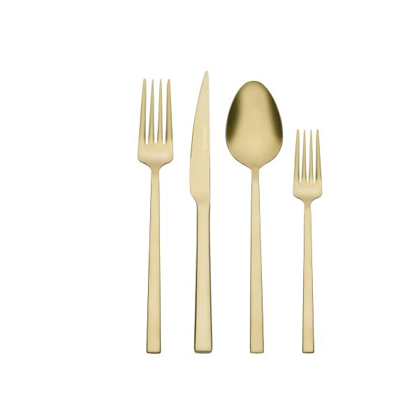 Korkmaz Lora Satin Gold 24 Parça Çatal Kaşık Bıçak Seti A2487 - 2