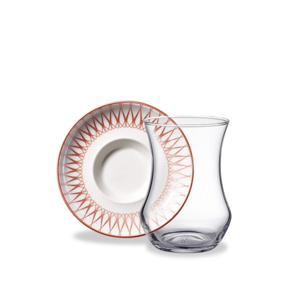 Korkmaz Lorena Collection 12 Parça Çay Bardak Seti A8737-8 - 1