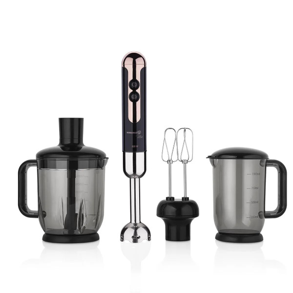 Korkmaz Mia Mega Siyah Rosegold Deluxe Blender Set A447-15 - Korkmaz