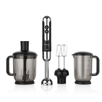 Korkmaz Mia Mega Siyah/Krom Blender Set A447-12 - Korkmaz