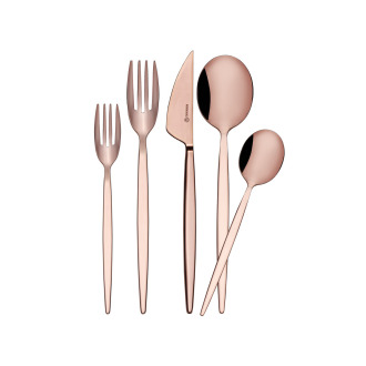 Korkmaz Milena 30 Parça Rosagold Çatal Kaşık Bıçak Seti A2208-2 - Korkmaz