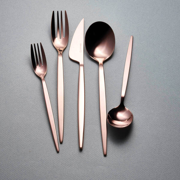 Korkmaz Milena 30 Parça Rosagold Çatal Kaşık Bıçak Seti A2208-2 - 1