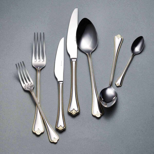 Korkmaz Mina Gold 84 Parça Çatal Kaşık Bıçak Seti A2138 - 1