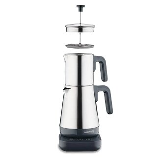 Korkmaz Moderna Elektrikli Çaydanlık Gri/Satin 1.3 lt A850-01 - Korkmaz
