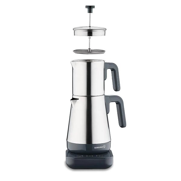 Korkmaz Moderna Elektrikli Çaydanlık Gri/Satin 1.3 lt A850-01 - 1