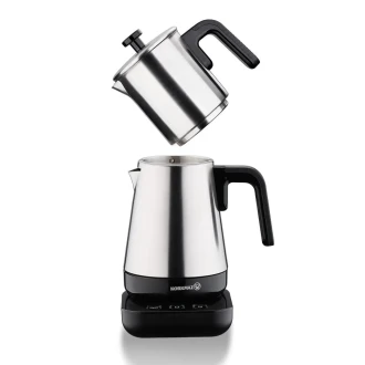 Korkmaz Moderna Elektrikli Çaydanlık Gri/Satin 1.3 lt A850-01 - Korkmaz (1)
