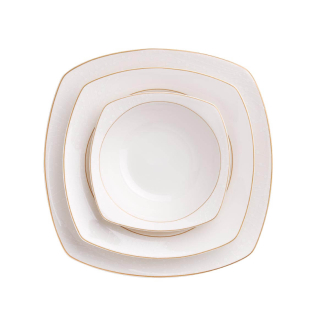 Korkmaz Mona Collection 60 Parça Kare Yemek Takımı - 2