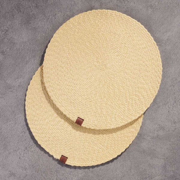 Korkmaz Natura 2li Masa Servisi Sarı 35x35 cm A8998-4 - 1