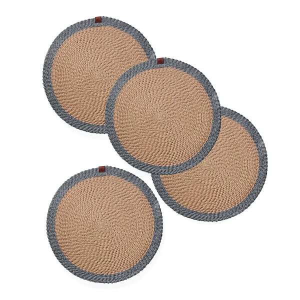 Korkmaz Natura 4lü Masa Servisi Naturel/Mavi A8989-5 - Korkmaz