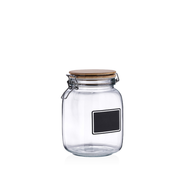 Korkmaz Natura Cam Saklama Kabı 1000 ml A671-06 - 1