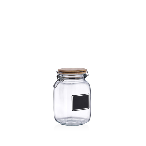 Korkmaz Natura Cam Saklama Kabı 500 ml A671-04 - 1