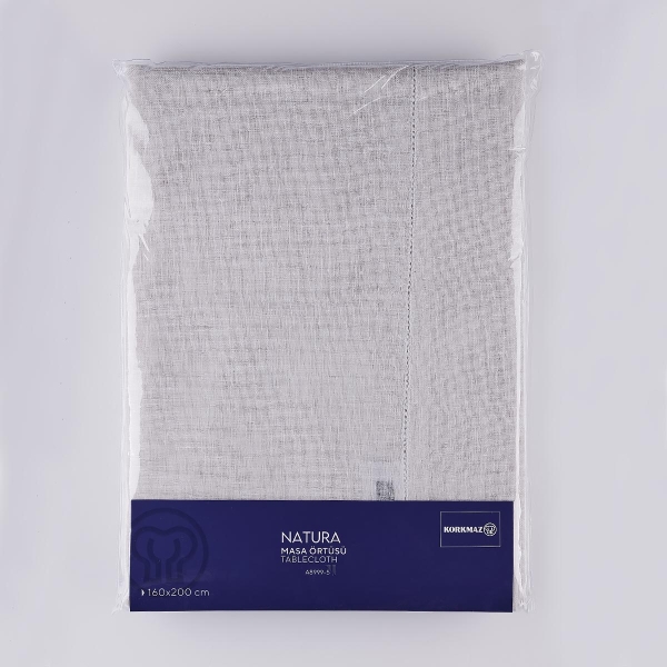 Korkmaz Natura Masa Örtüsü Krem 160x200 cm A8999-5 - 4