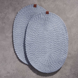 Korkmaz Natura Oval 2'li Masa Servisi 35x45 cm A8998-6 - Korkmaz