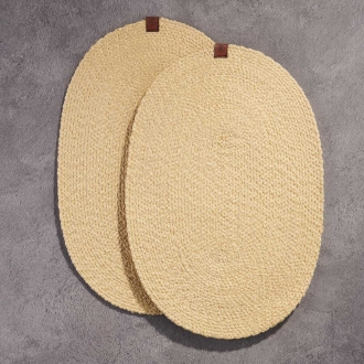 Korkmaz Natura Oval 2li Masa Servisi 35x45 cm A8998-8 - Korkmaz