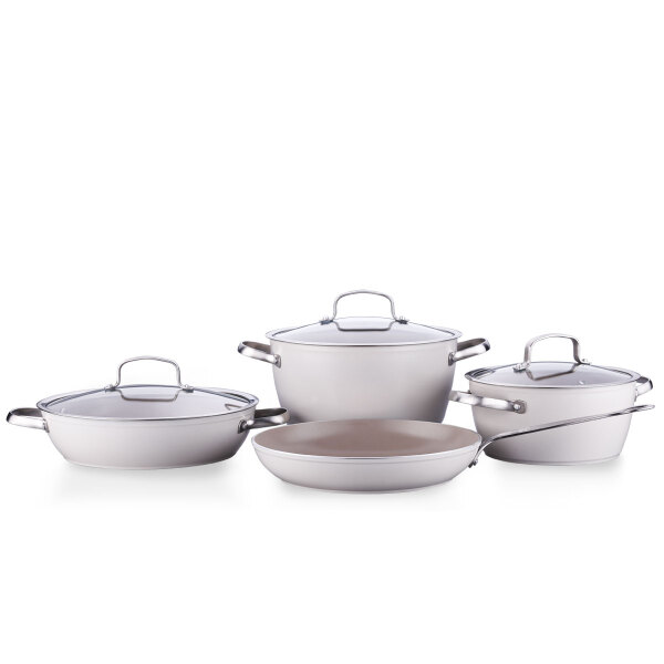 Korkmaz Nea Sera 7 Parça Vanilya Tencere Seti A3867 - 1