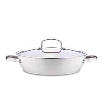 Korkmaz Nea Sera Kısa Tencere Vanilya 26x6,3 cm A3859 - 1