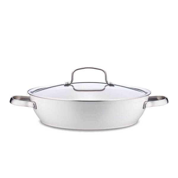 Korkmaz Nea Sera Kısa Tencere Vanilya 26x6,3 cm A3859 - 1