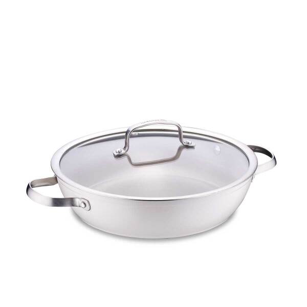 Korkmaz Nea Sera Vanilya Kısa Tencere 24x5,8 cm A3858 - 2