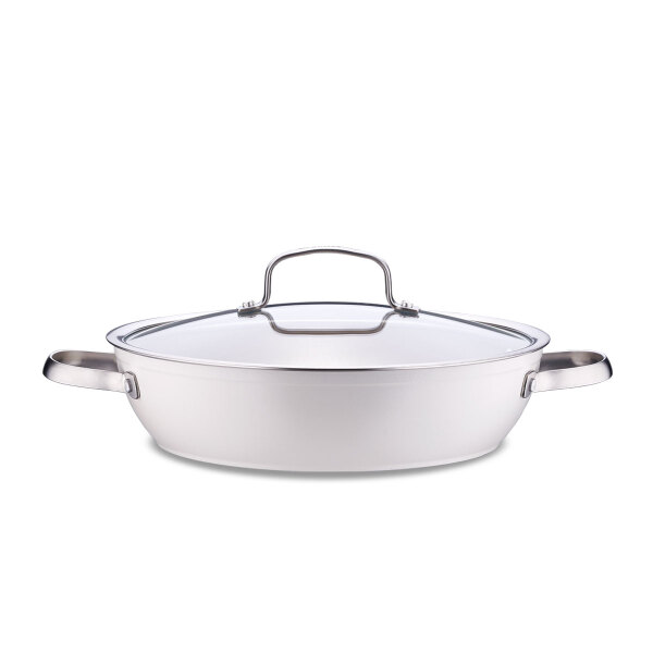 Korkmaz Nea Sera Vanilya Kısa Tencere 28x7 cm A3860 - 1