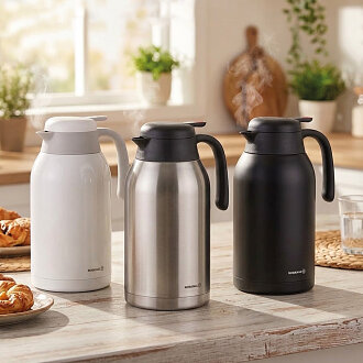 Korkmaz Nora Beyaz Termos 2.2 Litre A5669-1 - 4