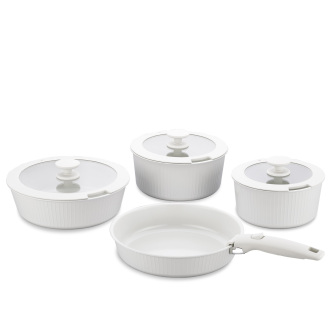 Korkmaz Nova Pratika 8 Parça Bej Tencere Seti A2792-2 - Korkmaz (1)