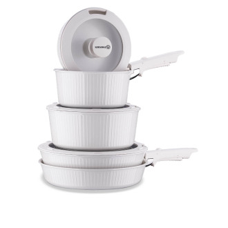 Korkmaz Nova Pratika Bej 10 Parça Tencere Seti A2791 - 3