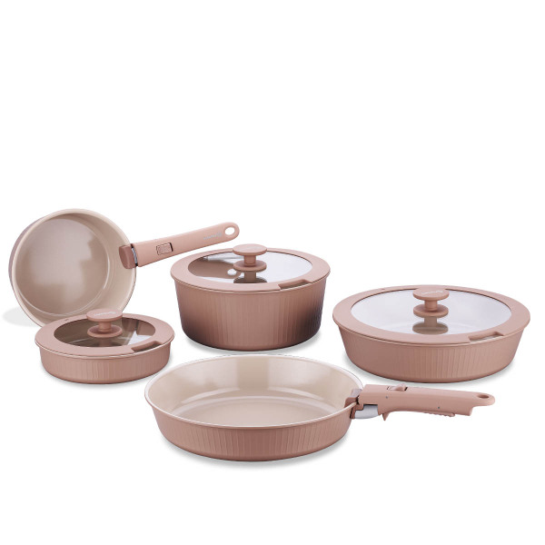 Korkmaz Nova Pratika Mocha 10 Parça Tencere Seti A2791-1 - 2