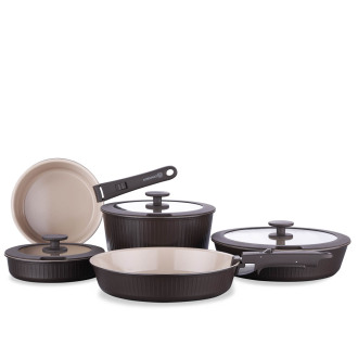 Korkmaz Nova Pratika Robusta 10 Parça Tencere Seti A2791-2 - Korkmaz