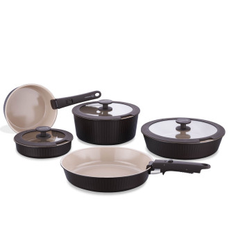 Korkmaz Nova Pratika Robusta 10 Parça Tencere Seti A2791-2 - Korkmaz (1)