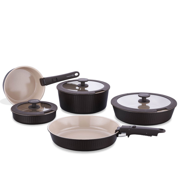 Korkmaz Nova Pratika Robusta 10 Parça Tencere Seti A2791-2 - 2