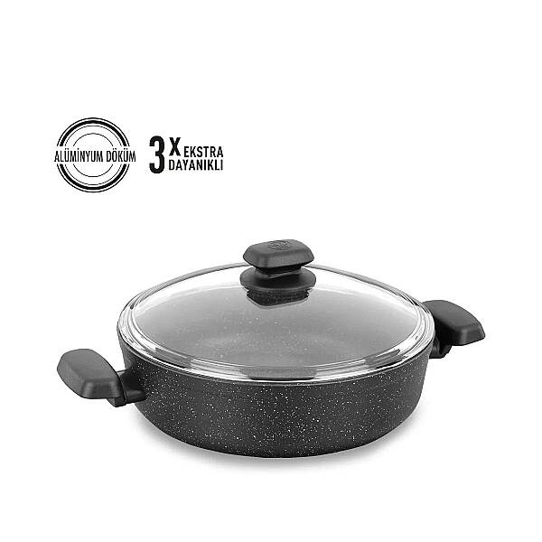 Korkmaz Ornella 26x7 cm Kısa Tencere A1344 - 1