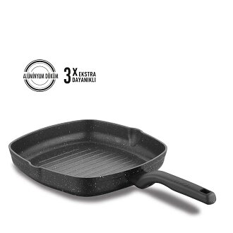 Korkmaz Ornella 28x28 cm Kare Grill Tava A1120 - Korkmaz