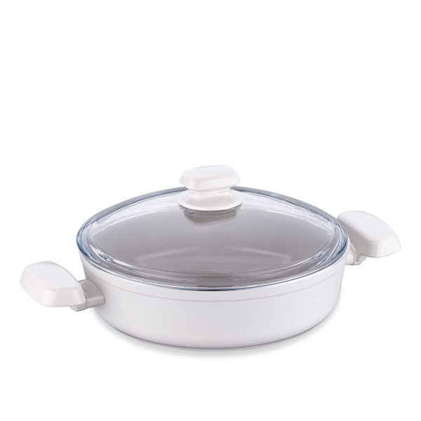 Korkmaz Ornella Sera Vanilya 26x7 cm Kısa Tencere A3975 - 2