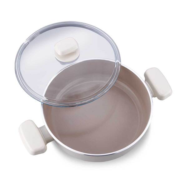 Korkmaz Ornella Sera Vanilya Kısa Tencere 24x6,5 cm A3974 - 4