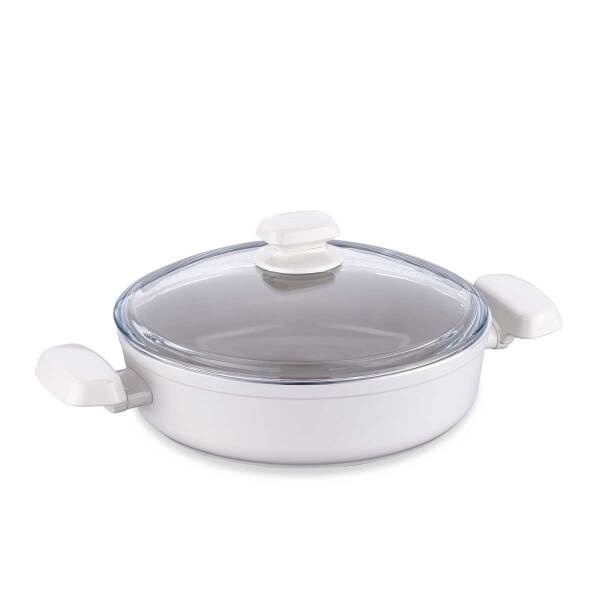 Korkmaz Ornella Sera Vanilya Kısa Tencere 24x6,5 cm A3974 - 2