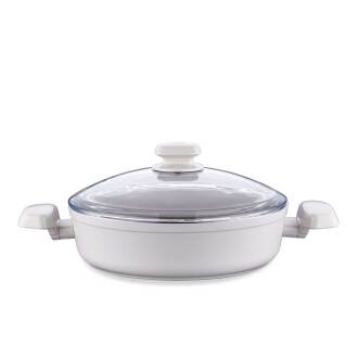 Korkmaz Ornella Sera Vanilya Kısa Tencere 24x6,5 cm A3974 - 1