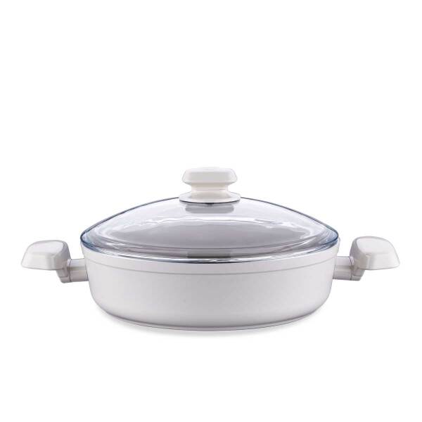 Korkmaz Ornella Sera Vanilya Kısa Tencere 24x6,5 cm A3974 - 1