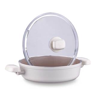 Korkmaz Ornella Sera Vanilya Kısa Tencere 24x6,5 cm A3974 - 3