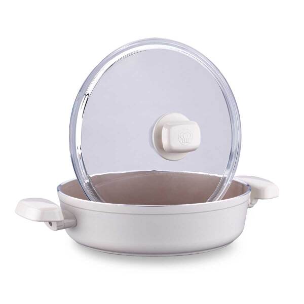 Korkmaz Ornella Sera Vanilya Kısa Tencere 24x6,5 cm A3974 - 3