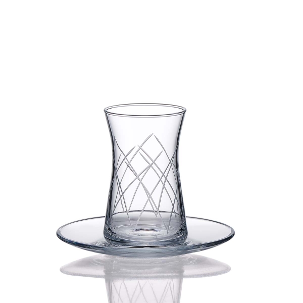 Korkmaz Palm 12 Parça Çay Bardak Seti A8997-3 - 1